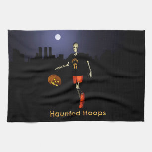 Haunted Hoops Kitchen Towel