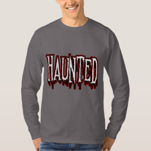 Haunted Horror Drip Typography T-Shirt