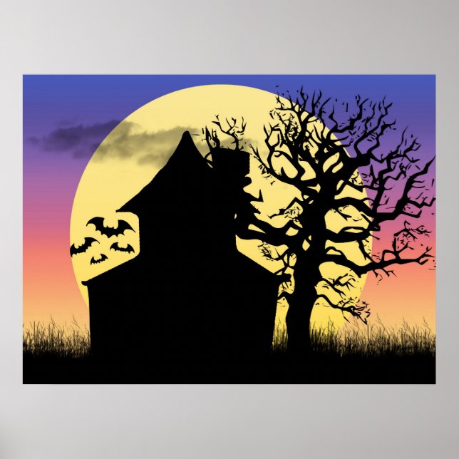 Haunted House Afternoon Poster Print (Front)