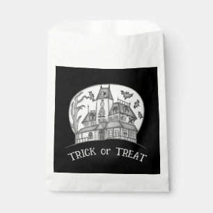 Haunted House and Bats Halloween Favour Bag