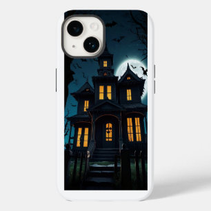 Haunted House and Bats iPhone 14 Case