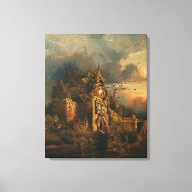 Haunted House (by Thomas Moran) Canvas Print (Front)