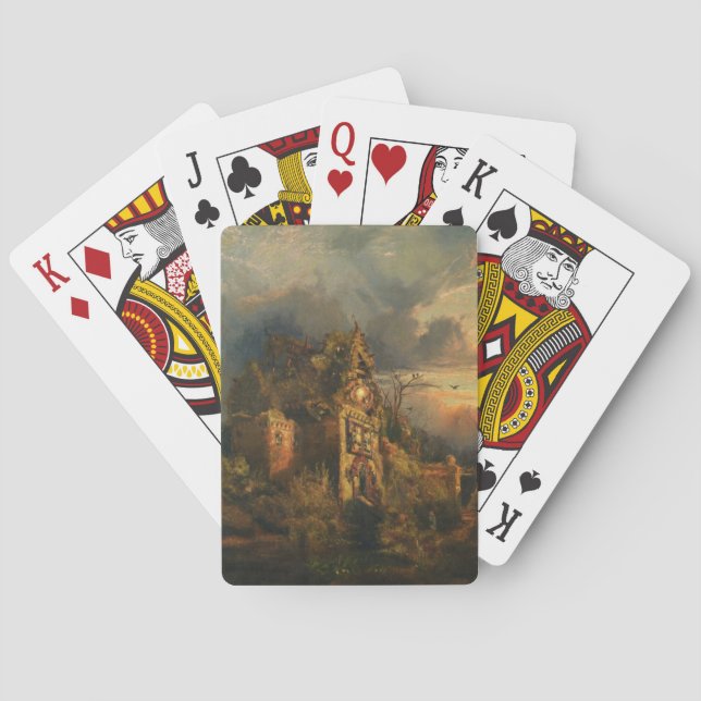 Haunted House (by Thomas Moran) Playing Cards (Back)
