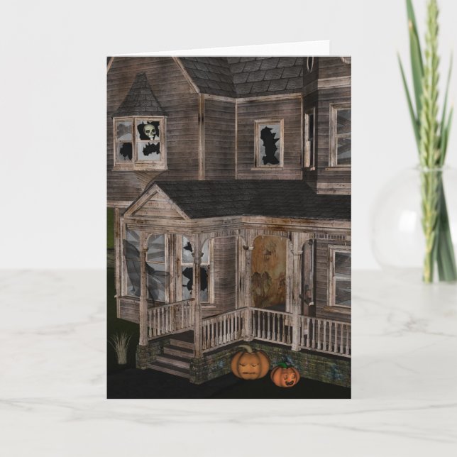 Haunted House Card (Front)