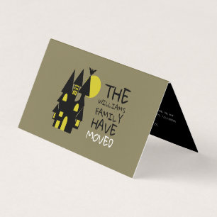 Haunted House, Change of Address Business Card