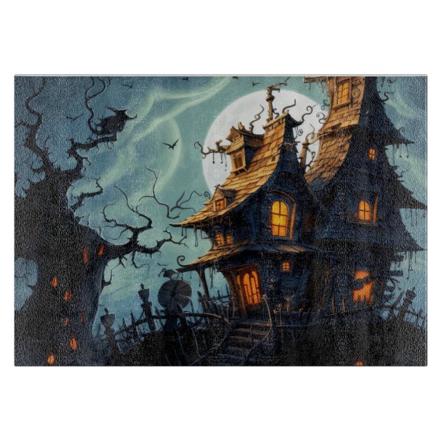 Haunted House  Cutting Board (Front)