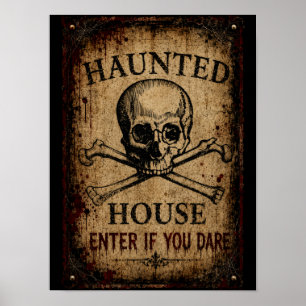 Haunted House Enter If You Dare Poster