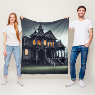 Haunted House Fleece Blanket