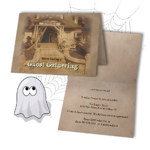 Haunted House Ghost Gathering (customizable)  Invitation