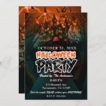 Haunted House Graveyard Halloween Party Invitation<br><div class="desc">customize for your event. The Halloween Party Text is removable or can be re-positioned.
Created by:Brochure vector created by Freepik</div>