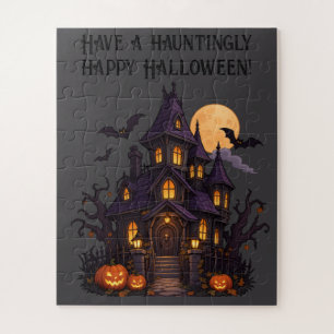 Haunted House – Halloween Design 🎃 Jigsaw Puzzle