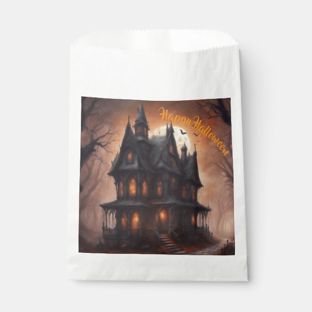 Haunted House Halloween  Favour Bag (Front)