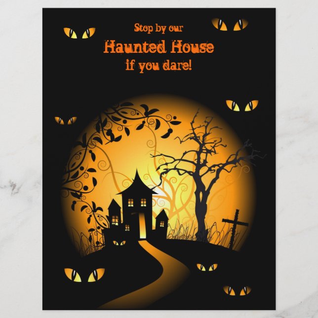 Haunted House Halloween Flyers (Front)