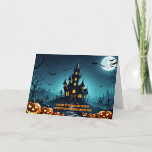 Haunted House Halloween Invitation - Pleine lune!