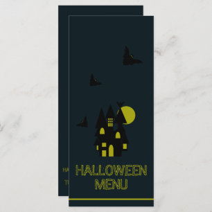 Haunted House, Halloween Menu