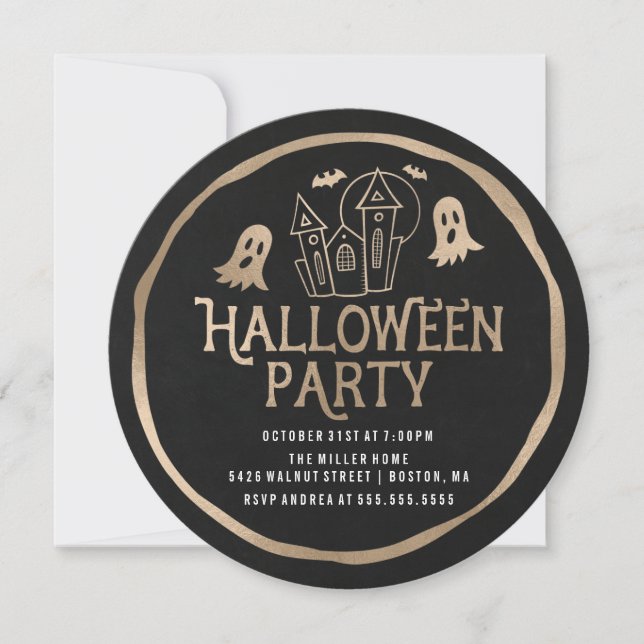 Haunted House | Halloween Party Invitation (Front)