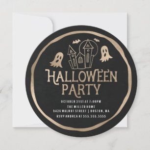 Haunted House   Halloween Party Invitation