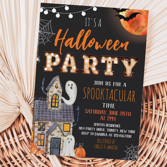 Haunted House Halloween Party Invitation (Creator Uploaded)