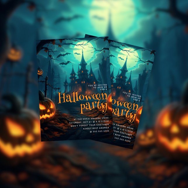 Haunted House Halloween Party Invitation (Creator Uploaded)