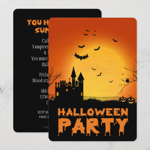 Haunted House Halloween Party Invitation