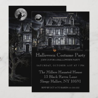 Haunted House Halloween Party Invitation