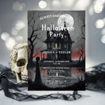 Haunted House Halloween Party Invitation Gothic Ma