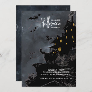 Haunted House Halloween Party Invitation. Invitation