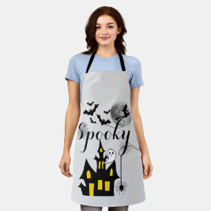 Haunted House Halloween Party Spooky Apron