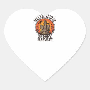 Haunted House Halloween Shirt Vintage Engraving De Heart Sticker