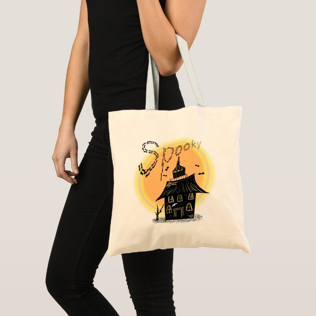 Haunted House Halloween Spooky  Tote Bag (Front (Product))