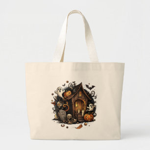 Haunted House Halloween Tote Bag  