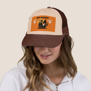 Haunted House Halloween  Trucker Hat