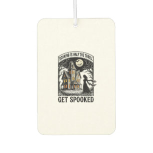 Haunted House Halloween Vintage Engraving Horror S Air Freshener