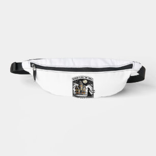 Haunted House Halloween Vintage Engraving Horror S Fanny Pack