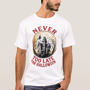 Haunted House Halloween Vintage Engraving Shirt_1 T-Shirt