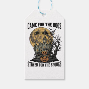 Haunted House Halloween Vintage Engraving Spooky T Gift Tags