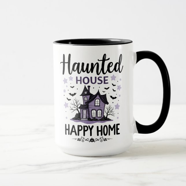 Haunted House Happy Home Mug (Right)