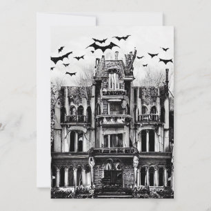 Haunted House Holiday Card