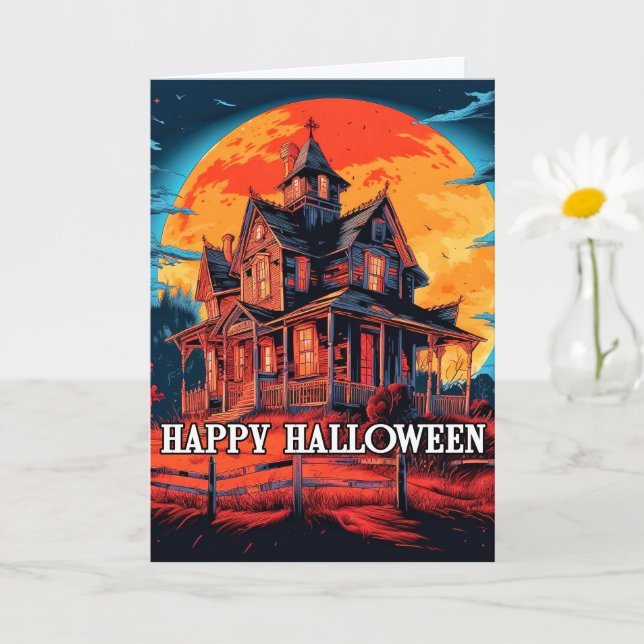 Haunted House In the Moonlight Card (Small Plant)