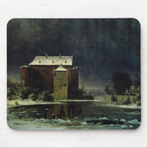 Haunted House in the Snow, 1848 Mouse Pad