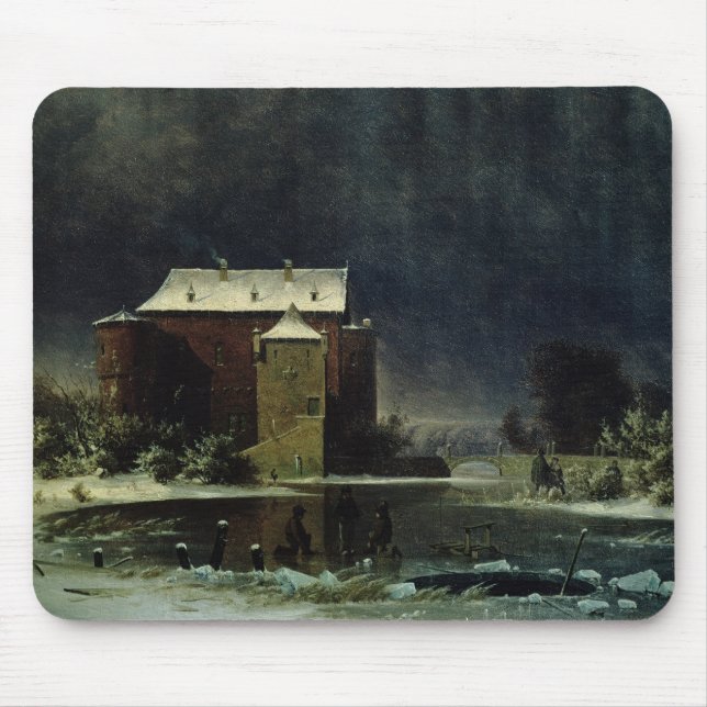 Haunted House in the Snow, 1848 Mouse Pad (Front)