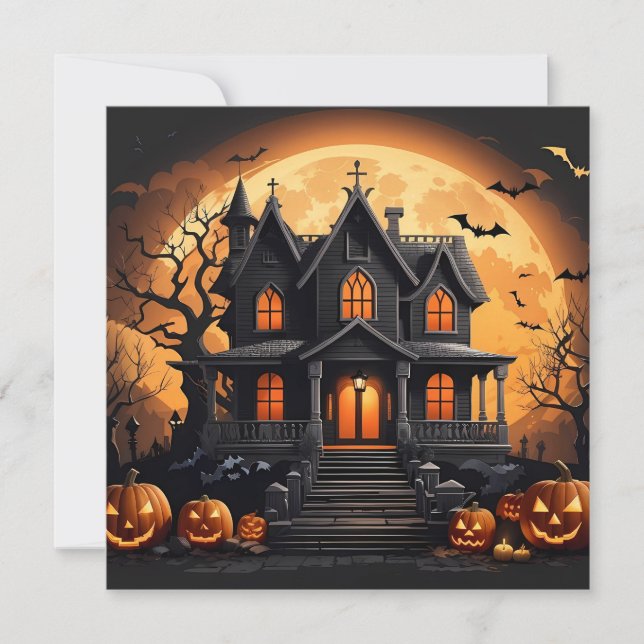 Haunted house invitation (Front)
