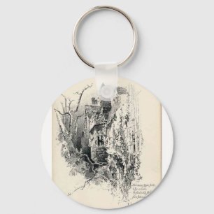 Haunted House Keychain