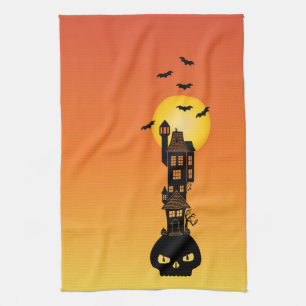 Haunted House Kitchen Towel