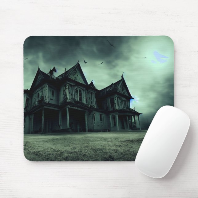 Haunted House Mouse Pad (With Mouse)
