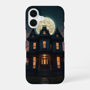 Haunted House Night Halloween iPhone 16 Case
