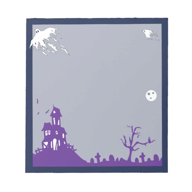 Haunted House Notepad (Front)