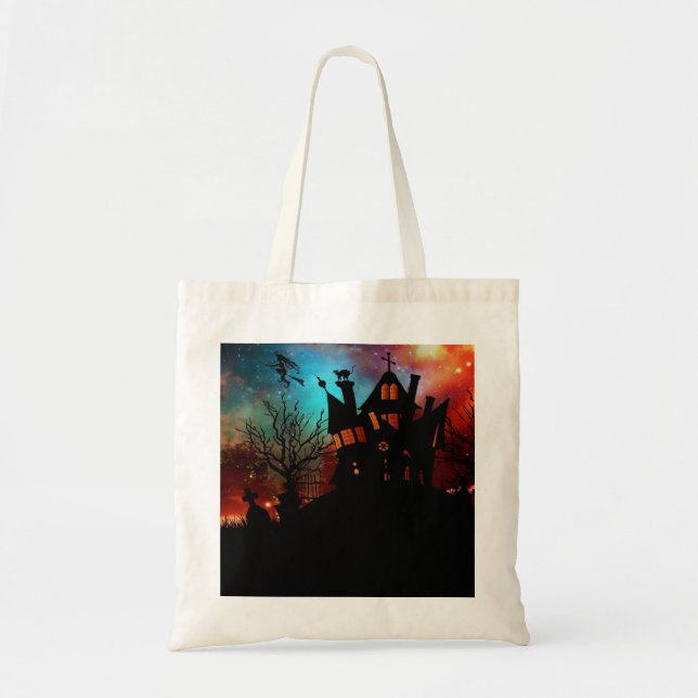 Haunted House on a Hill Tote Bag (Front)