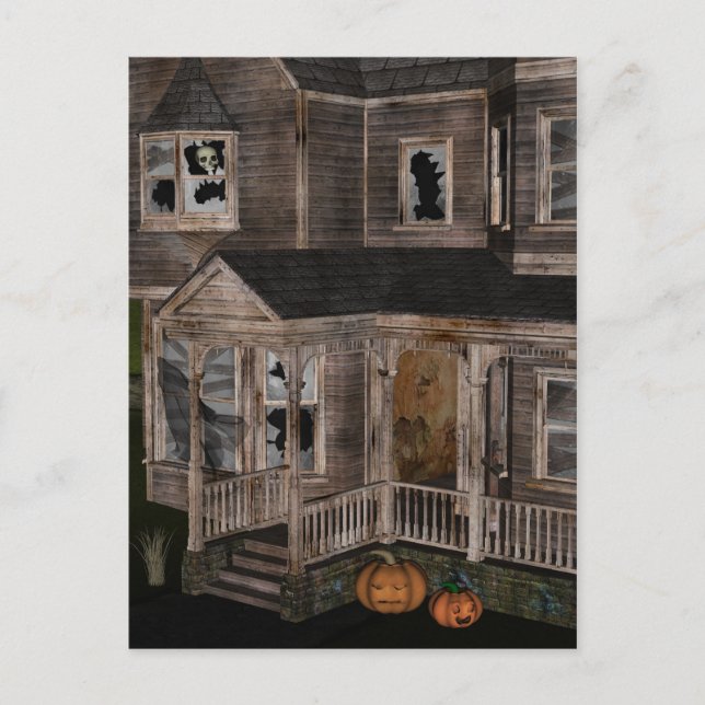 Haunted House Post Card (Front)
