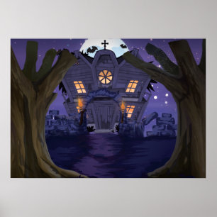 haunted house poster